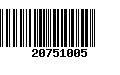 Código de Barras 20751005