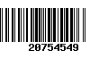 Código de Barras 20754549