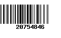 Código de Barras 20754846