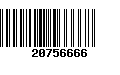 Código de Barras 20756666