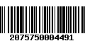 Código de Barras 2075750004491