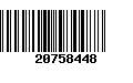 Código de Barras 20758448