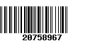 Código de Barras 20758967