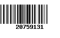 Código de Barras 20759131