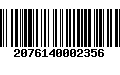 Código de Barras 2076140002356