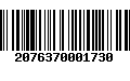 Código de Barras 2076370001730