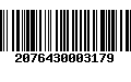 Código de Barras 2076430003179