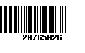 Código de Barras 20765026