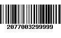 Código de Barras 2077003299999