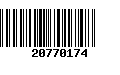 Código de Barras 20770174