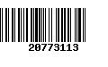 Código de Barras 20773113