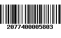 Código de Barras 2077400005803