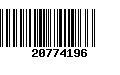 Código de Barras 20774196