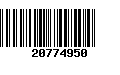 Código de Barras 20774950