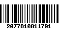 Código de Barras 2077810011791