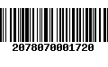 Código de Barras 2078070001720