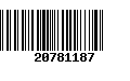 Código de Barras 20781187