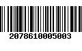 Código de Barras 2078610005003