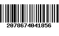 Código de Barras 2078674041856