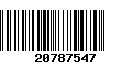 Código de Barras 20787547