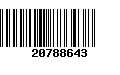 Código de Barras 20788643