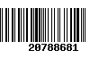 Código de Barras 20788681