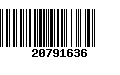 Código de Barras 20791636