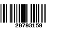 Código de Barras 20793159