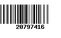 Código de Barras 20797416