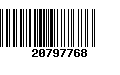 Código de Barras 20797768