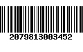 Código de Barras 2079813003452