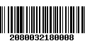 Código de Barras 2080032180008