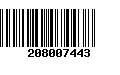 Código de Barras 208007443