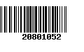 Código de Barras 20801052