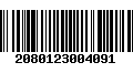 Código de Barras 2080123004091