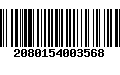 Código de Barras 2080154003568