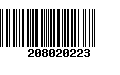 Código de Barras 208020223