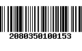 Código de Barras 2080350100153