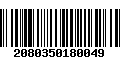 Código de Barras 2080350180049