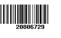 Código de Barras 20806729