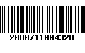 Código de Barras 2080711004328