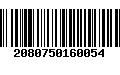 Código de Barras 2080750160054