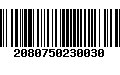 Código de Barras 2080750230030