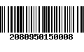 Código de Barras 2080950150008