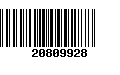 Código de Barras 20809928