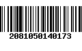 Código de Barras 2081050140173