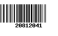 Código de Barras 20812041