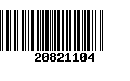 Código de Barras 20821104