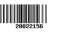 Código de Barras 20822156