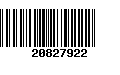 Código de Barras 20827922